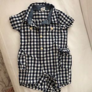 Checkered romper